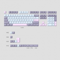 Macaron 104+21/22 Keys PBT Doubleshot Keycaps Set Cherry Profile for Cherry MX Keyboard